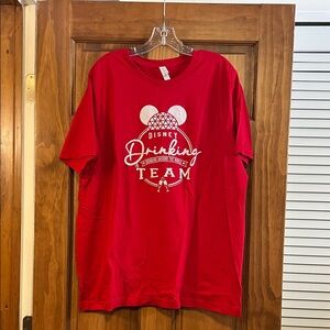 Disney Epcot Drinking Around The World Team Short Sleeve Tee Shirt Top